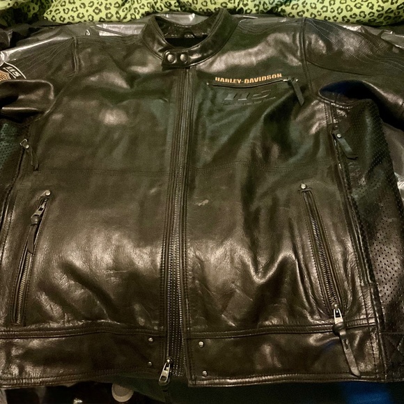 HARLEY DAVIDSON Jackets & Blazers - HARLEY DAVIDSON Buffalo leather hide jkt size 2 X-Large
